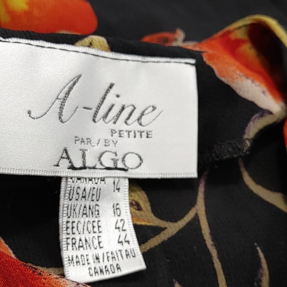 A-line Floral Long Sleeve Blouse Size 14 - Picture 6 of 7